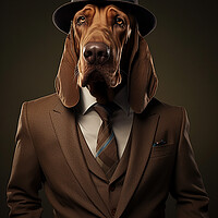 Buy canvas prints of Bloodhound by K9 Art