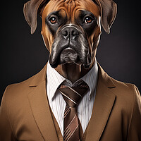 Buy canvas prints of Boxer by K9 Art