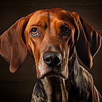 Buy canvas prints of American English Coonhound by K9 Art