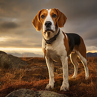 Buy canvas prints of American Foxhound  by K9 Art