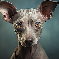 Buy canvas prints of American Hairless Terrier  by K9 Art