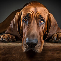 Buy canvas prints of Bloodhound by K9 Art