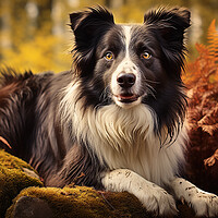 Buy canvas prints of Border Collie by K9 Art