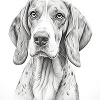 Buy canvas prints of Bavarian Mountain Scent Dog Pencil Drawing by K9 Art