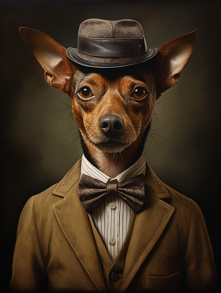 Brazilian Terrier Picture Board by K9 Art