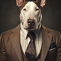Buy canvas prints of Bull Terrier by K9 Art