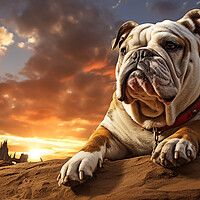 Buy canvas prints of Bulldog by K9 Art
