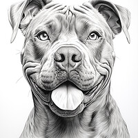 Buy canvas prints of Cane Corso Pencil Drawing by K9 Art