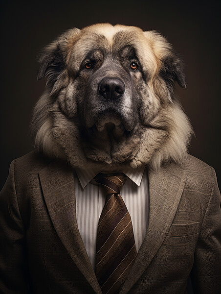 Caucasian Shepherd Dog Picture Board by K9 Art