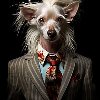Buy canvas prints of Chinese Crested by K9 Art