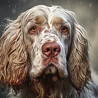 Buy canvas prints of Clumber Spaniel by K9 Art
