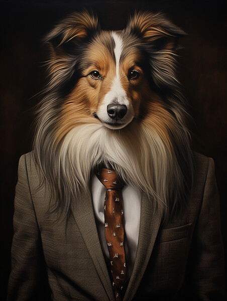Collie Picture Board by K9 Art