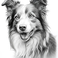 Buy canvas prints of Croatian Sheepdog Pencil Drawing by K9 Art