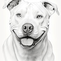 Buy canvas prints of Dogo Argentino Pencil Drawing by K9 Art