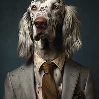Buy canvas prints of English Setter by K9 Art