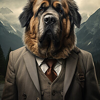 Buy canvas prints of Estrela Mountain Dog by K9 Art