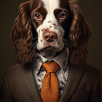 Buy canvas prints of French Spaniel by K9 Art