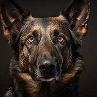Buy canvas prints of German Shepherd Dog by K9 Art
