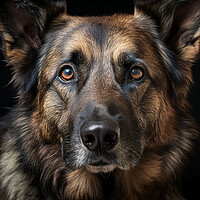 Buy canvas prints of German Shepherd Dog by K9 Art