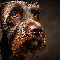 Buy canvas prints of German Wirehaired Pointer by K9 Art