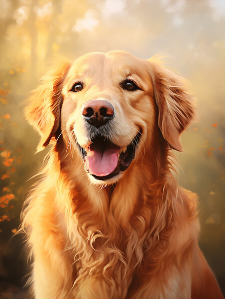 Golden Retriever Picture Board by K9 Art