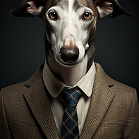 Buy canvas prints of Greyhound by K9 Art