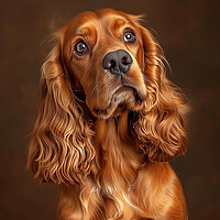 Buy canvas prints of Cocker Spaniel Portrait by K9 Art