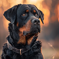 Buy canvas prints of Rottweiler Portrait by K9 Art