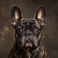 Buy canvas prints of French Bulldog Portrait by K9 Art