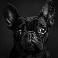 Buy canvas prints of French Bulldog Portrait by K9 Art