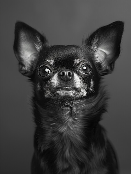 Chihuahua Portrait Picture Board by K9 Art