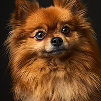 Buy canvas prints of Pomeranian Portrait by K9 Art