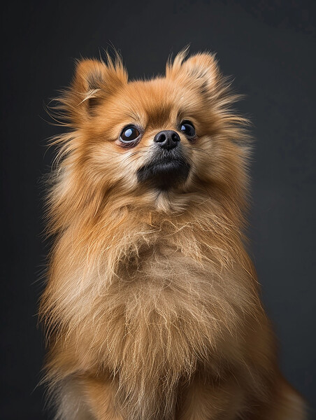 Pomeranian Portrait Picture Board by K9 Art