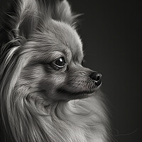 Buy canvas prints of Pomeranian Portrait by K9 Art