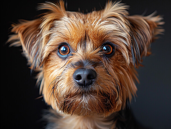 Yorkshire Terrier Portrait Picture Board by K9 Art