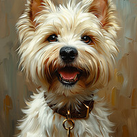 Buy canvas prints of West Highland Terrier by K9 Art