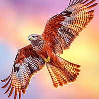 Red Kite in Flight