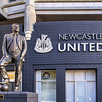 Buy canvas prints of Sir Bobby Robson statue Newcastle United by STADIA 