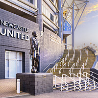 Buy canvas prints of Alan Shearer and Bobby Robson Newcastle United by STADIA 