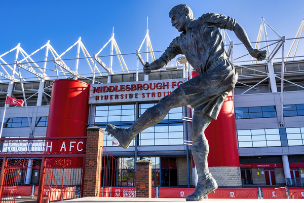 Wilf Mannion Riverside Stadium: Middlesbrough FC Picture Board by STADIA 