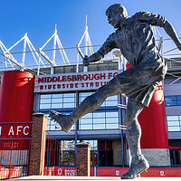 Buy canvas prints of Wilf Mannion Riverside Stadium: Middlesbrough FC by STADIA 