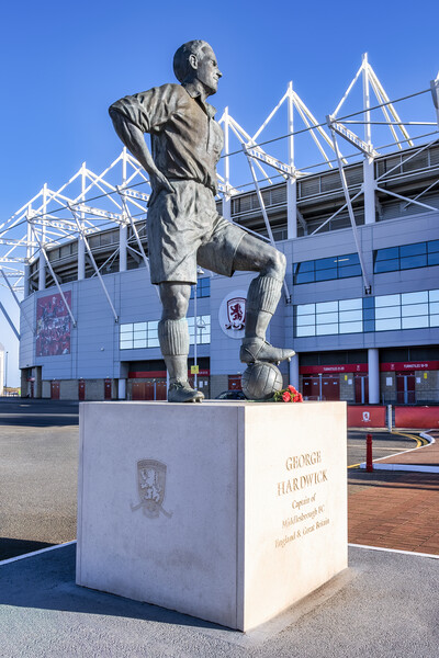 George Hardwick Statue Middlesbrough FC Picture Board by STADIA 