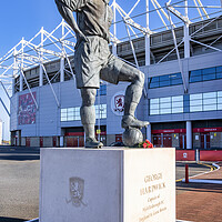 Buy canvas prints of George Hardwick Statue Middlesbrough FC by STADIA 