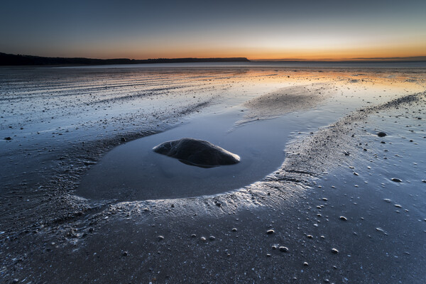 Oxwich Bay dawn Picture Board by Robert Canis