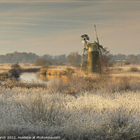 Buy canvas prints of Frosty Morning Mill by Janet Marsh  Photography