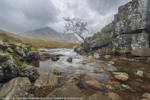Glencoe  Scotland A Storm Brewing Picture Board by Janet Marsh  Photography