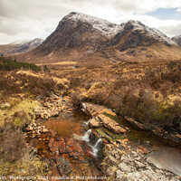 Buy canvas prints of Glencoe North side view of Buachaille Etive Mor Sc by Janet Marsh  Photography