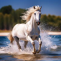 Buy canvas prints of White Horses by Fraser Hetherington