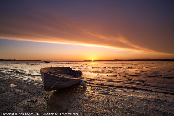 Sunrise at Swale Estuary II Picture Board by Alan Payton