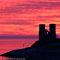Buy canvas prints of Red Sky in the morning - Sunrise at Reculver by Alan Payton